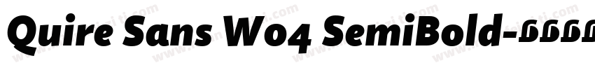 Quire Sans W04 SemiBold字体转换